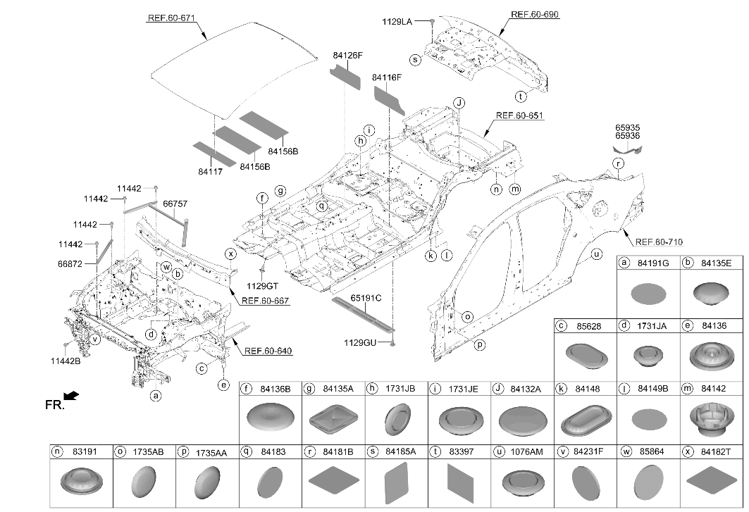 Hyundai 84188-T1000 Pad-Antinoise 84188-T1000 Hyundai Pad-Antinoise