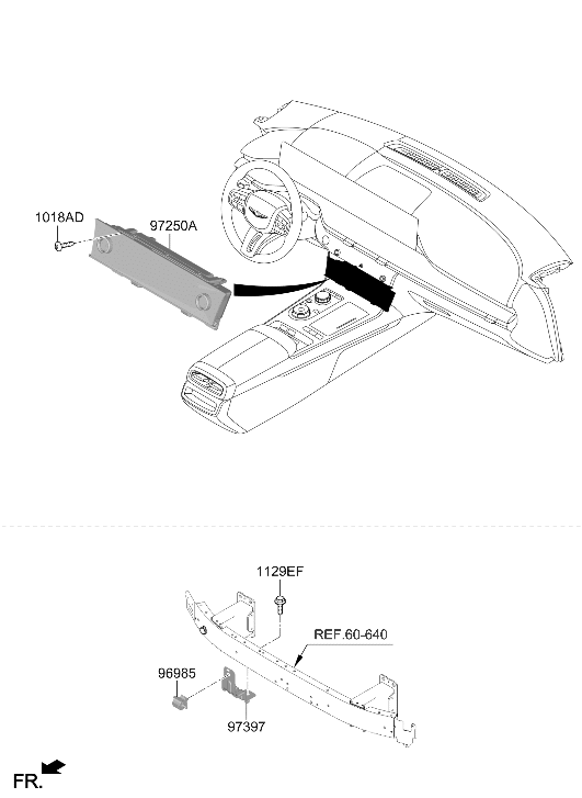 Hyundai 96985-T1AA0 SENSOR-EXTERNAL AMBIENT 96985-T1AA0 Hyundai SENSOR-EXTERNAL AMBIENT