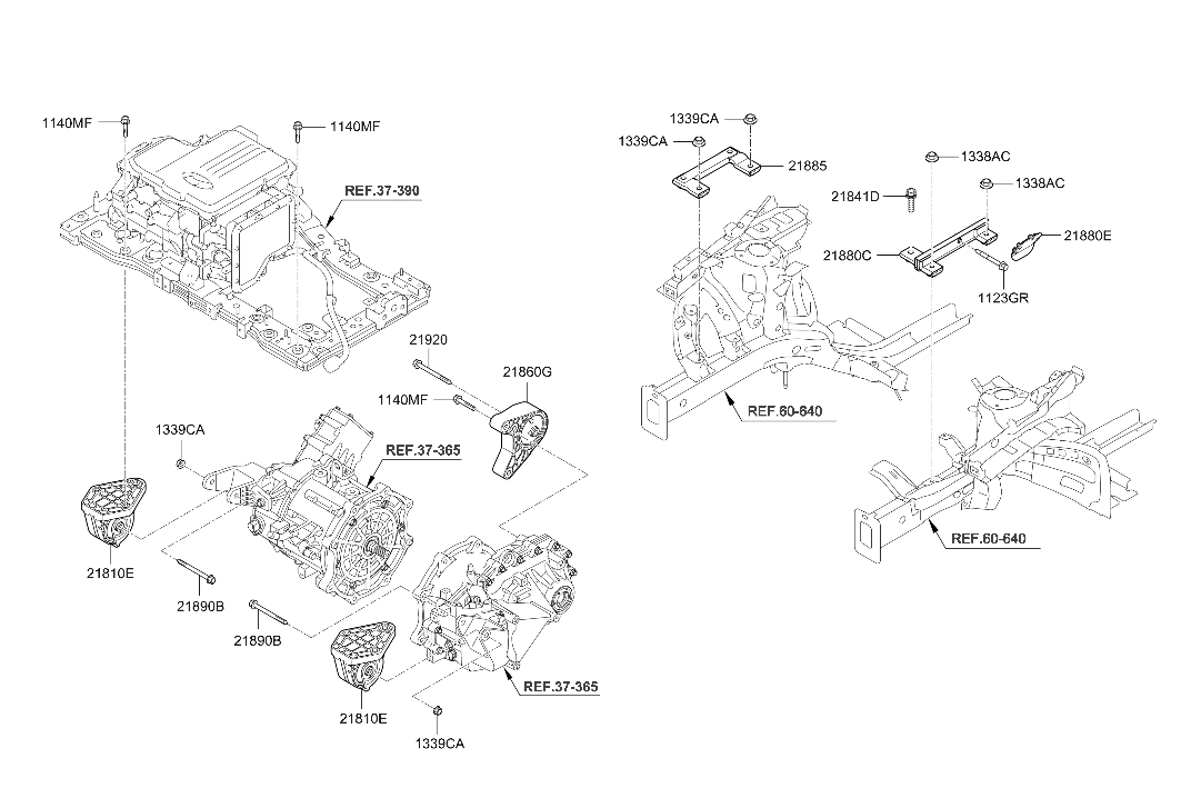 21892-G7100 Hyundai Bolt Flange