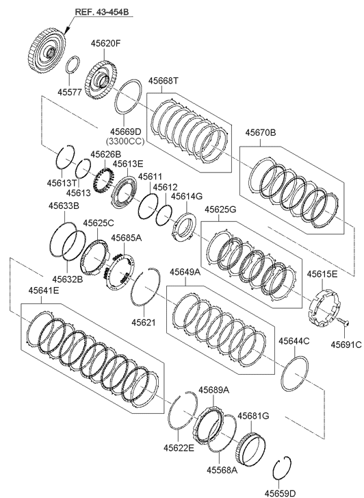 Hyundai 45649-3B019 Pressure Plate Low/Reverse Brake 45649-3B019 Hyundai Pressure Plate Low/Reverse Brake