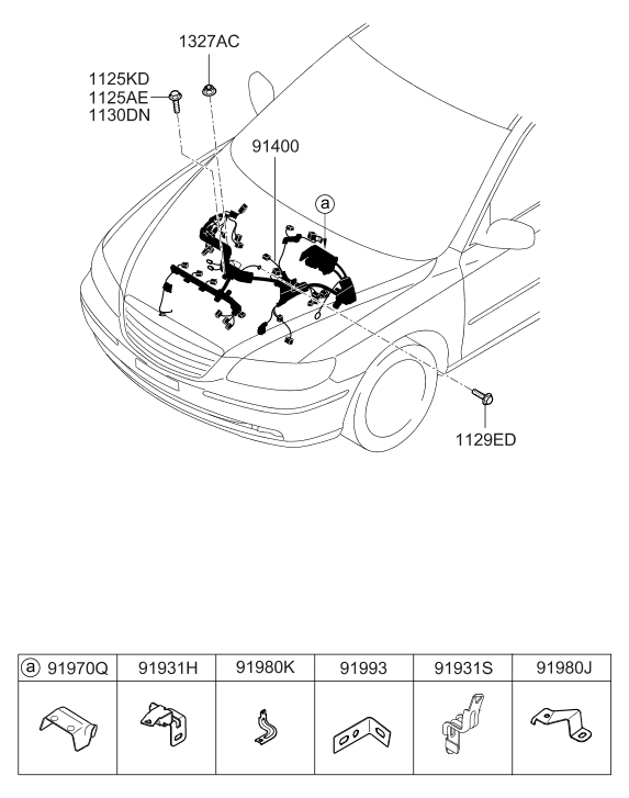 91970-3L300 Hyundai Cover-PCU