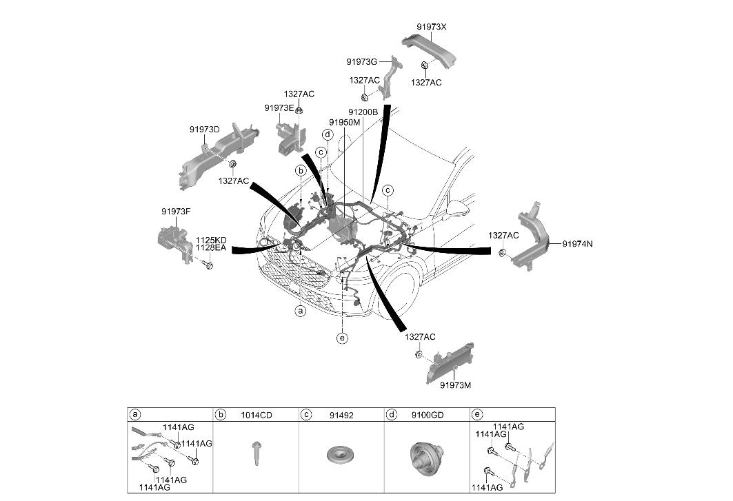 91981-AR070 Hyundai Grommet-Wiring