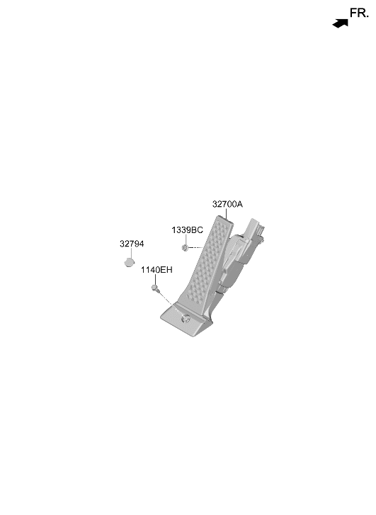 Hyundai 32700-JI100 PEDAL ASSY-ACCELERATOR 32700-JI100 Hyundai PEDAL ASSY-ACCELERATOR