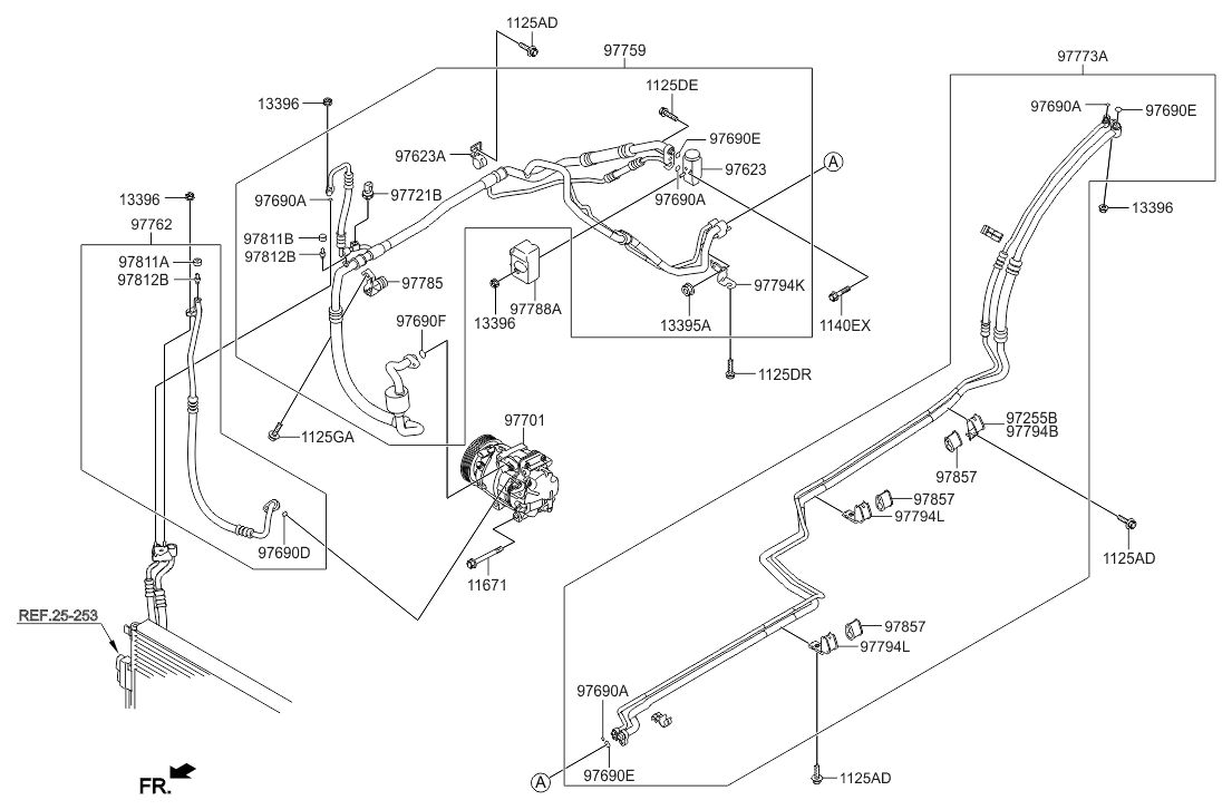 Hyundai 97794-2W800 Clip-Pipe Mounting 97794-2W800 Hyundai Clip-Pipe Mounting
