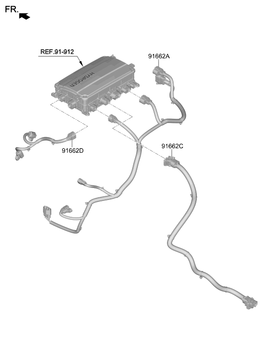 916A4-M5000 Hyundai Cable-High Voltage NO.4