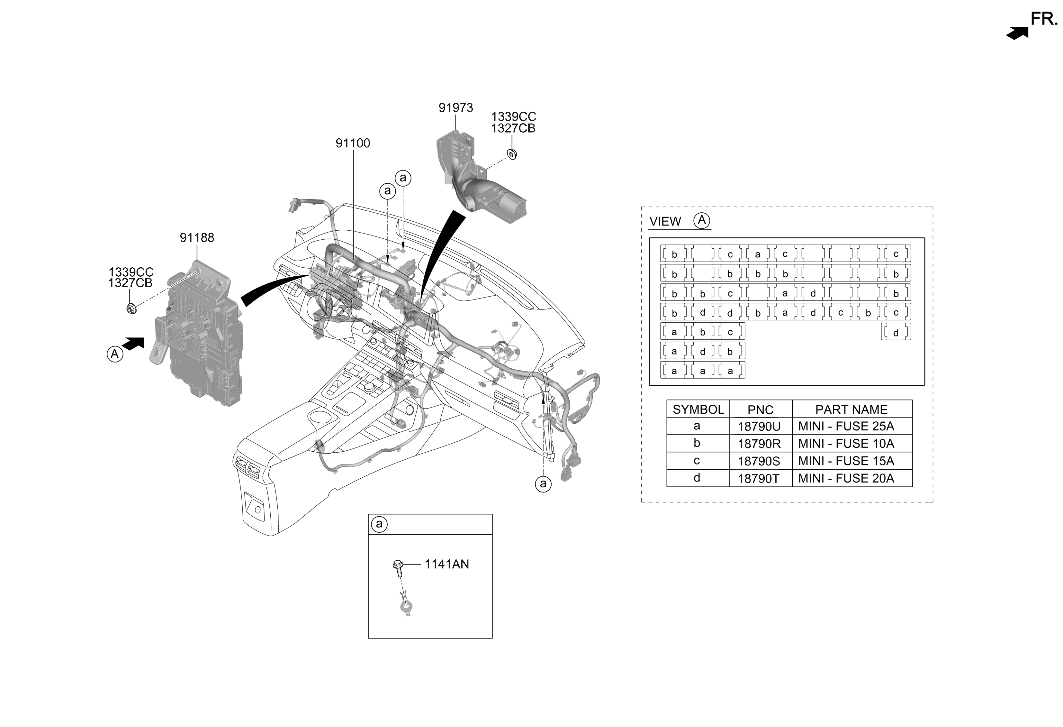 91106-M5340 Hyundai Wiring Assembly Main