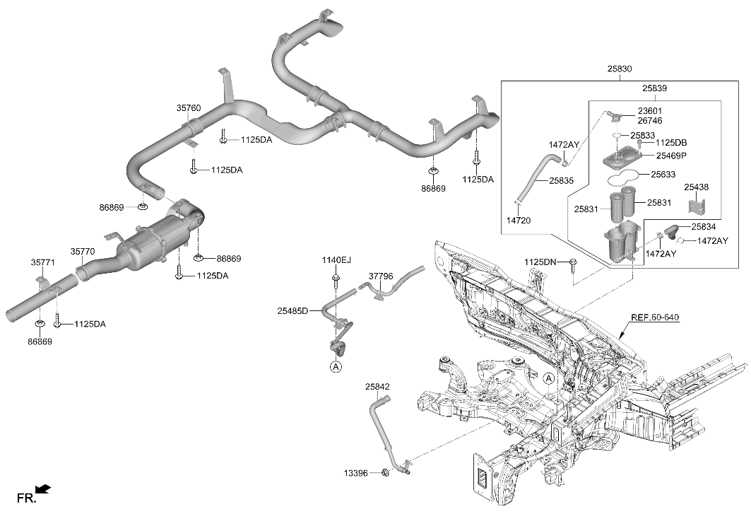 Hyundai 25833-M5100 Ring O 25833-M5100 Hyundai Ring O