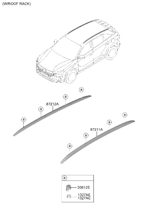 Hyundai 87293-M5500-XAA Cap-Roof Rack 87293-M5500-XAA Hyundai Cap-Roof Rack