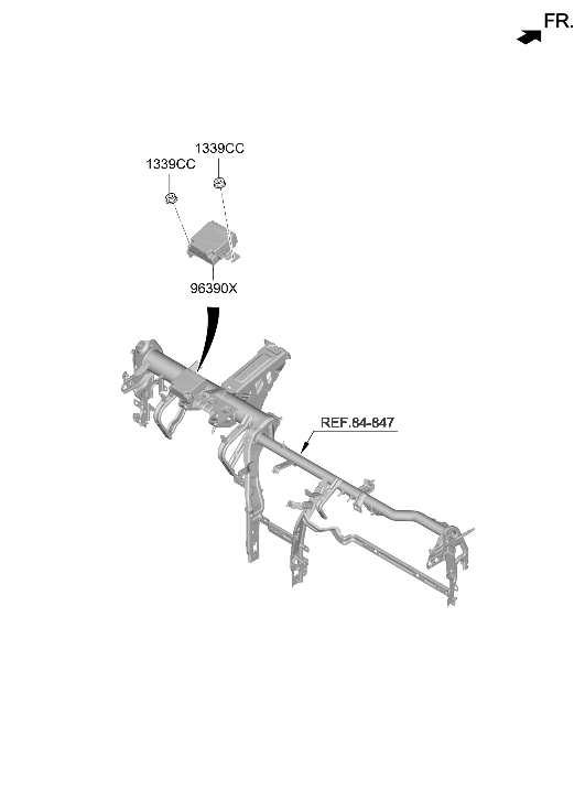 96390-M5000 Hyundai Control Unit Assembly-VESS