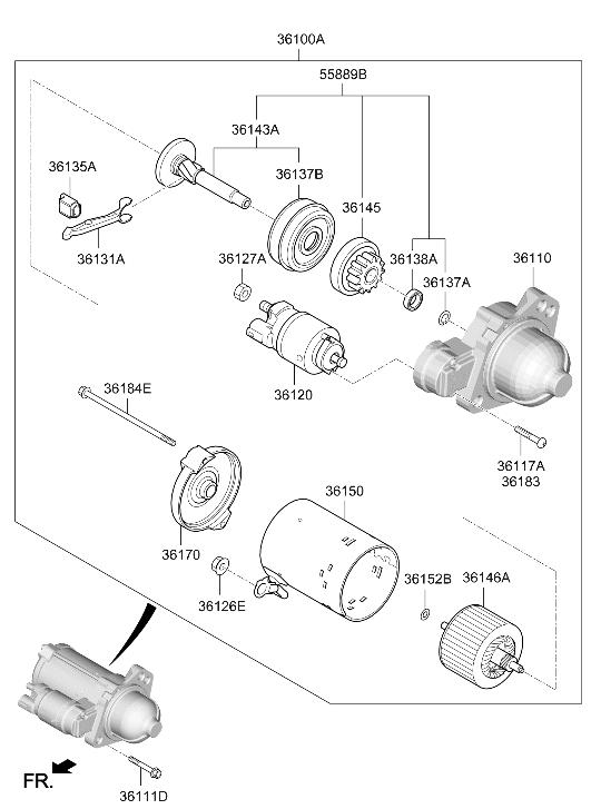 Hyundai 36120-2M402 SWITCH ASSY-STARTER MAGNETIC 36120-2M402 Hyundai SWITCH ASSY-STARTER MAGNETIC