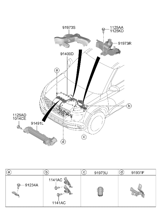 91961-K2500 Hyundai Protector Wiring