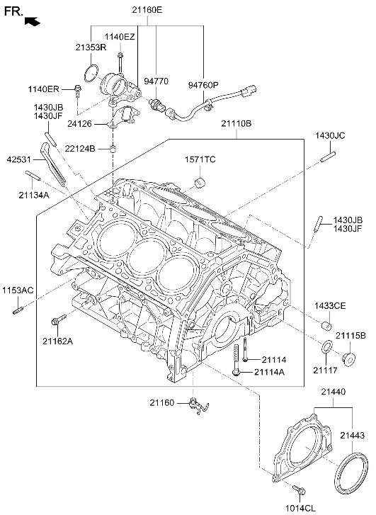 Hyundai 21171-2S500 INSERT 21171-2S500 Hyundai INSERT