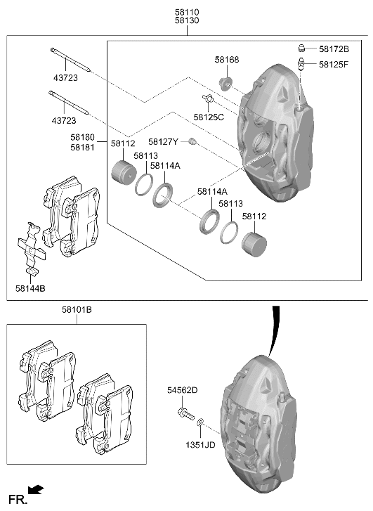 Hyundai 58180-J5500 Pin-Guide 58180-J5500 Hyundai Pin-Guide