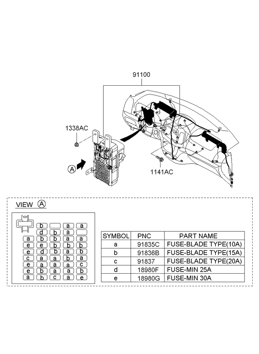 Hyundai 91156-0W980 Wiring Assembly Main 91156-0W980 Hyundai Wiring Assembly Main