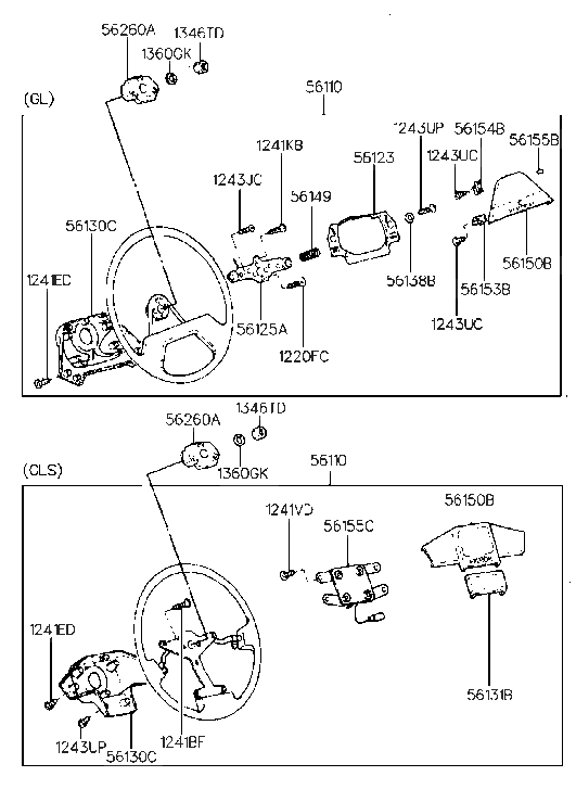 Hyundai 56260-33100 Damper Assembly-Steering Wheel Dynamic 56260-33100 Hyundai Damper Assembly-Steering Wheel Dynamic