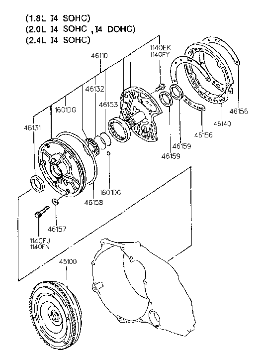 Hyundai 46140-34010 Support Assembly-Reaction Shaft 46140-34010 Hyundai Support Assembly-Reaction Shaft