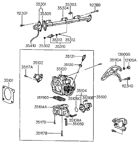 Hyundai 35410-33100 Hose Assembly-Regulator Vacuum 35410-33100 Hyundai Hose Assembly-Regulator Vacuum