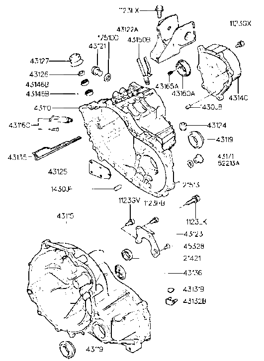 Hyundai 43123-37000 Retainer-Bearing 43123-37000 Hyundai Retainer-Bearing