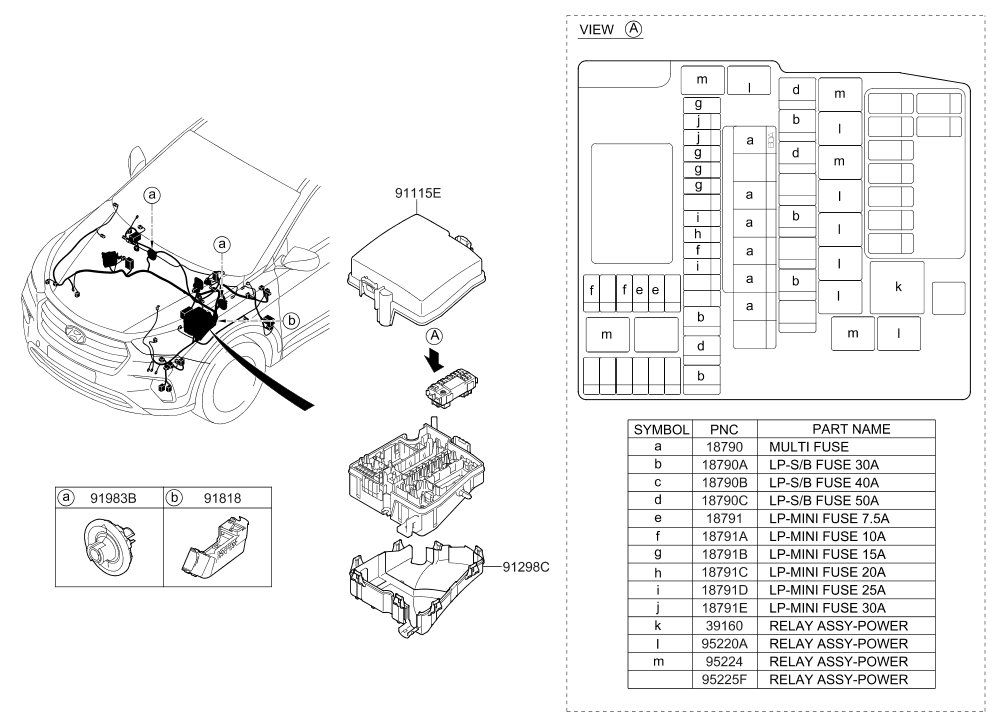 91971-2W540 Hyundai Protector Wiring