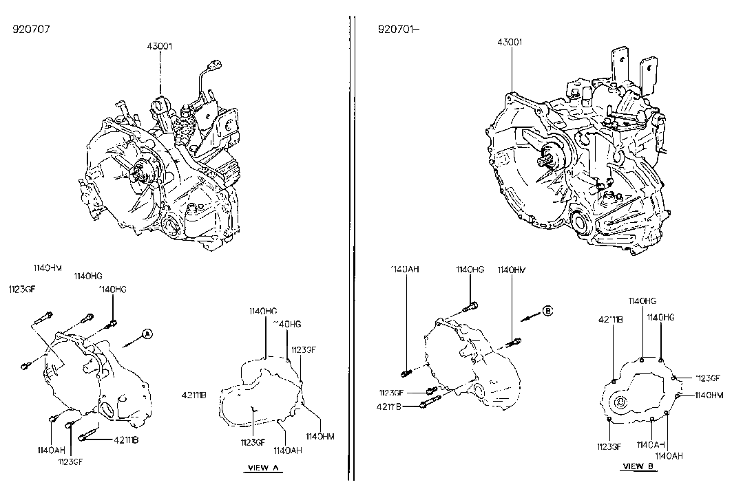 Hyundai 43000-22011 Transaxle Assembly-Manual 43000-22011 Hyundai Transaxle Assembly-Manual