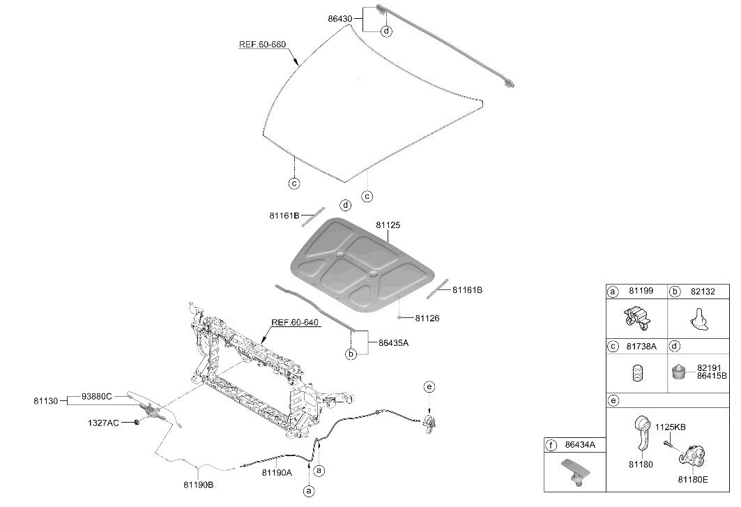 Hyundai 86410-L1000 BUMPER-HOOD OVERSLAM 86410-L1000 Hyundai BUMPER-HOOD OVERSLAM