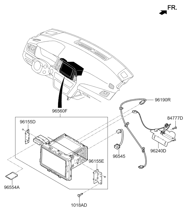 Hyundai 96554-E6UA2 Map Navigation External Memory 96554-E6UA2 Hyundai Map Navigation External Memory