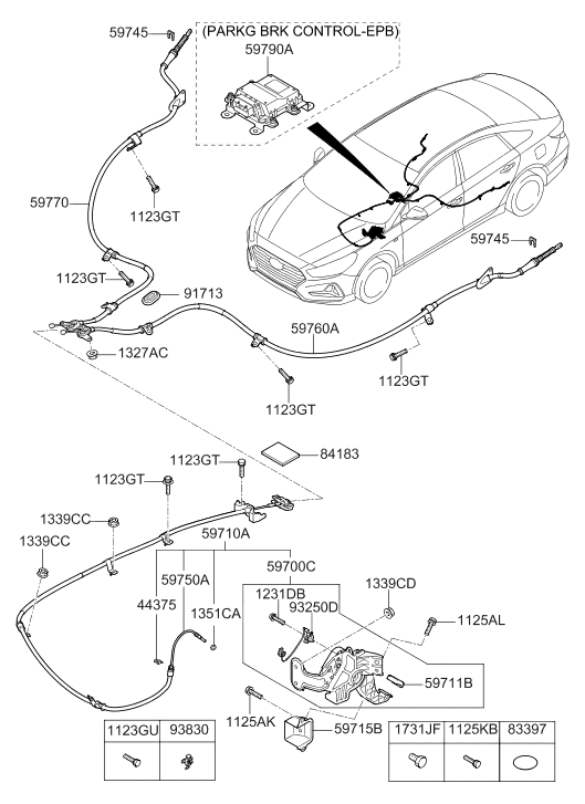Hyundai 59790-E6500 E.C.U Assembly-Epb 59790-E6500 Hyundai E.C.U Assembly-Epb