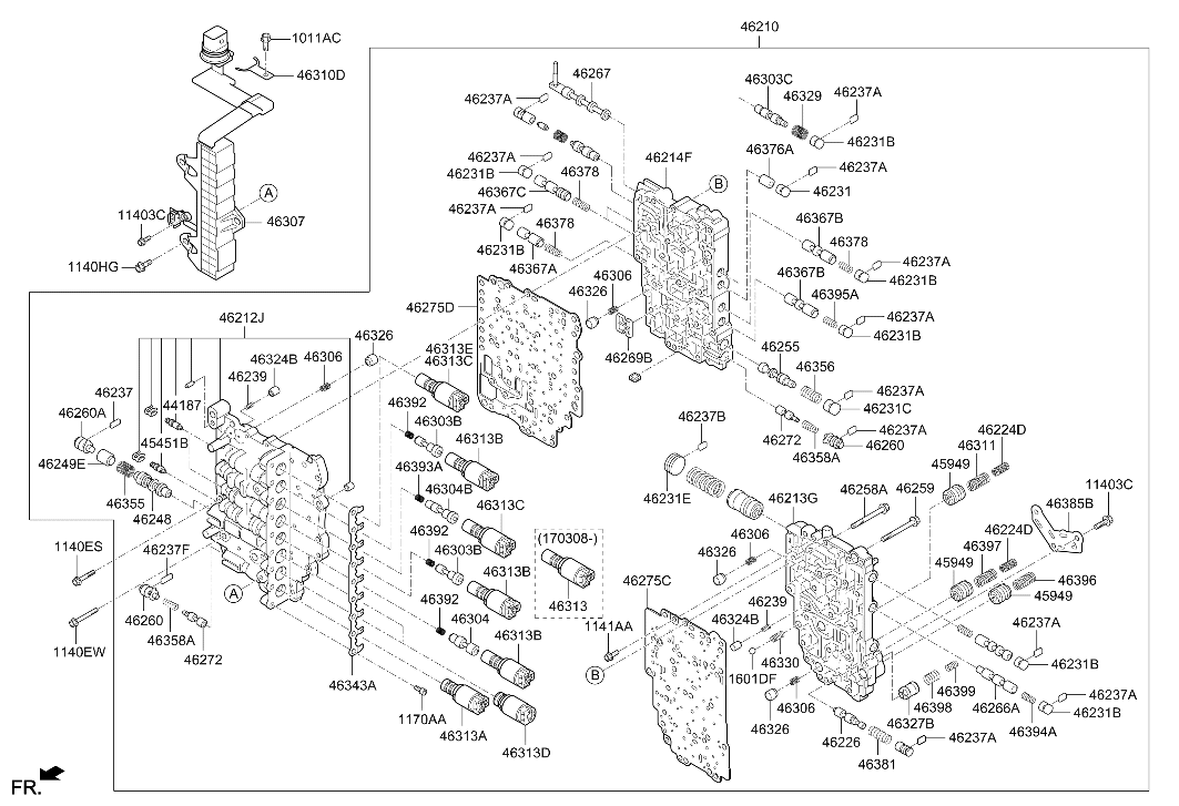 46287-3D100 Hyundai Plate Assembly-Separating Outer