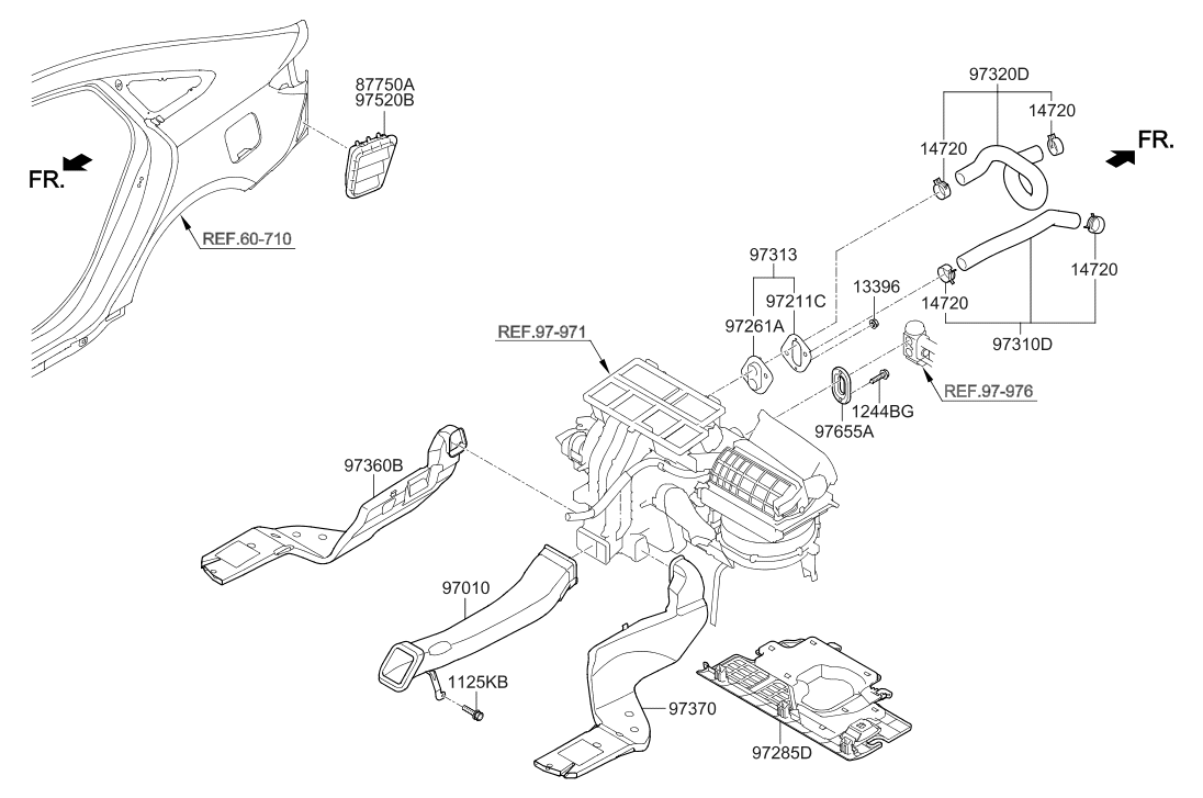 Hyundai 97311-E6AA0 Water Inlet Hose Assembly 97311-E6AA0 Hyundai Water Inlet Hose Assembly