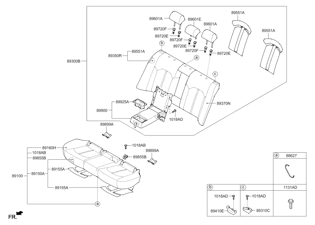 89899-C1000 Hyundai Child Lower Anchor ISO Fix