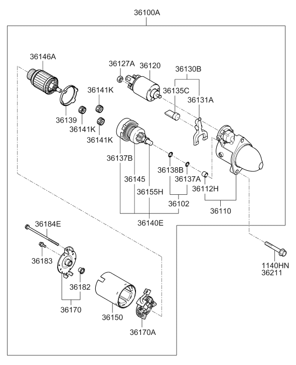 Hyundai 36135-25010 Lever-Packing 36135-25010 Hyundai Lever-Packing