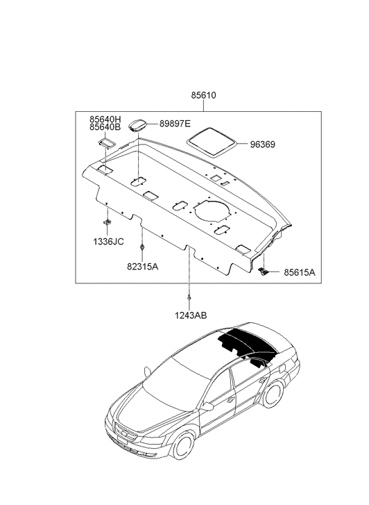 Hyundai 85640-3K101-CH Guide Assembly-Rear Seat Belt Webb 85640-3K101-CH Hyundai Guide Assembly-Rear Seat Belt Webb