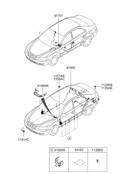 Hyundai 91300-0A293 Wiring Assembly Floor 91300-0A293 Hyundai Wiring Assembly Floor