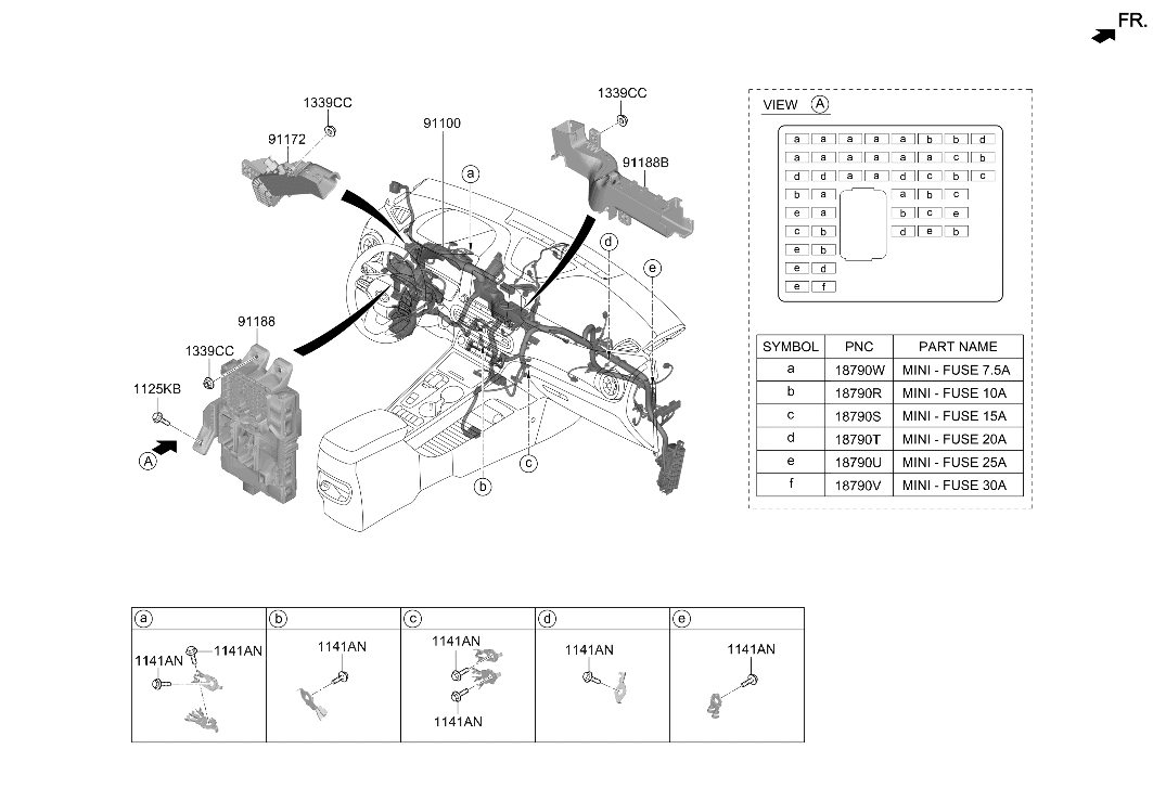 91000-K4050 Hyundai Wiring Assembly Main