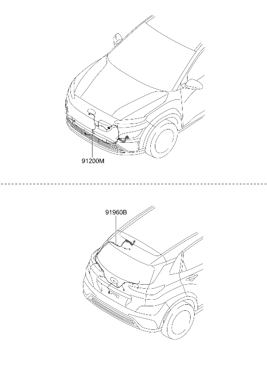Hyundai 91650-K4510 Tail Gate Wiring Assembly 91650-K4510 Hyundai Tail Gate Wiring Assembly