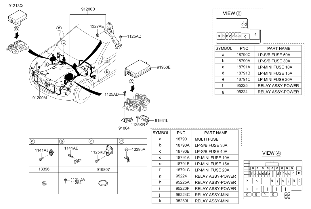 Hyundai 91264-2M920 Wiring Assembly-FR 91264-2M920 Hyundai Wiring Assembly-FR