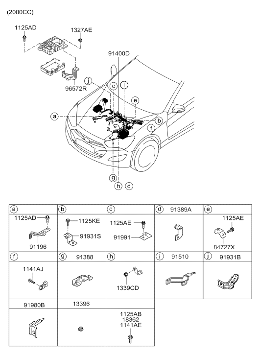 91931-2M150 Hyundai Wiring Bracket
