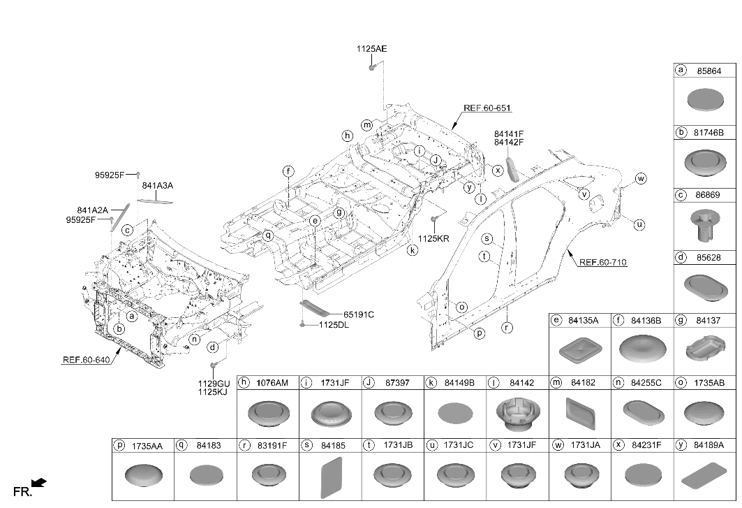 Hyundai 84182-A7000 Pad-Antinoise 84182-A7000 Hyundai Pad-Antinoise