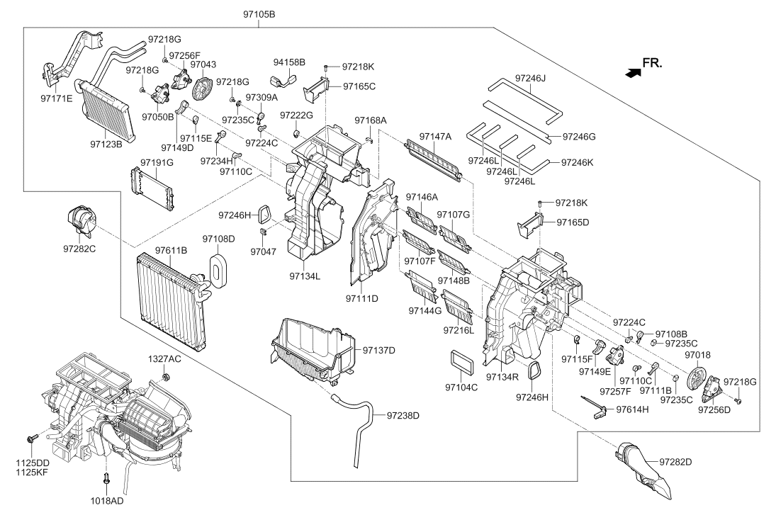 Hyundai 97309-E6000 Lever-Ventilator Door 97309-E6000 Hyundai Lever-Ventilator Door