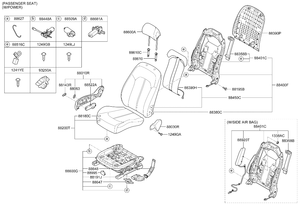 Hyundai 88920-C1000 SAB Module Assembly-FR,RH 88920-C1000 Hyundai SAB Module Assembly-FR,RH