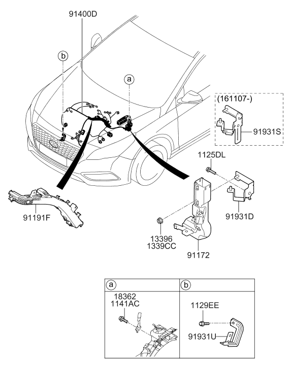 Hyundai 91400-E6010 Wiring Assembly Control 91400-E6010 Hyundai Wiring Assembly Control