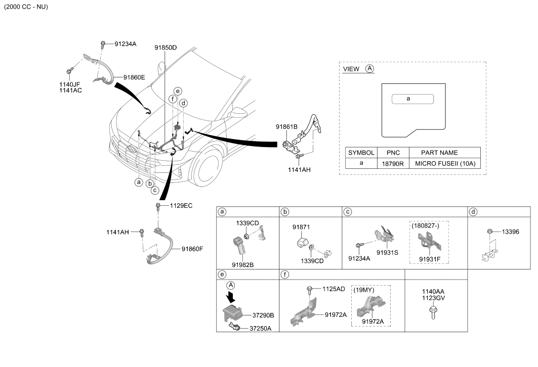 Hyundai 91862-AA020 Wiring Assembly-T/M Gnd 91862-AA020 Hyundai Wiring Assembly-T/M Gnd
