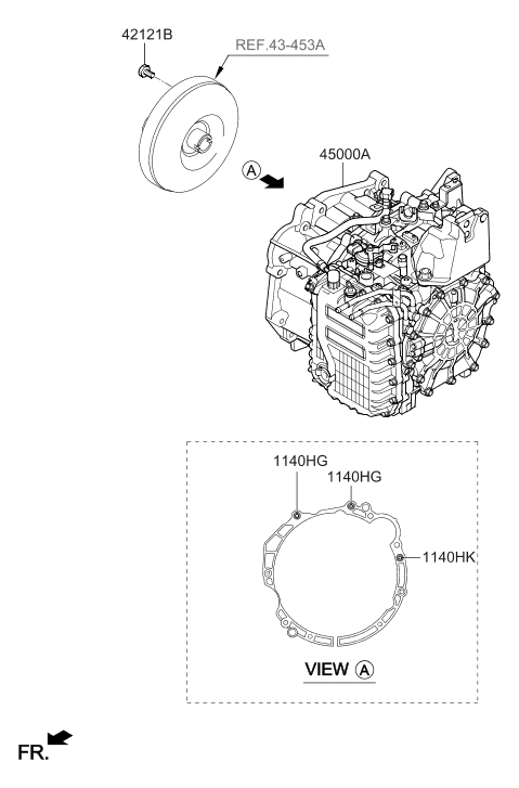 48000-2H304 Hyundai TRANSAXLE Assembly-CVT