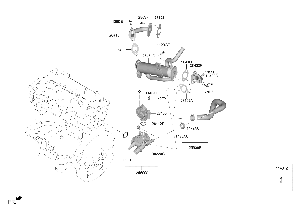 25600-2E280 Hyundai Control Assembly-COOLANT TEMPERATU
