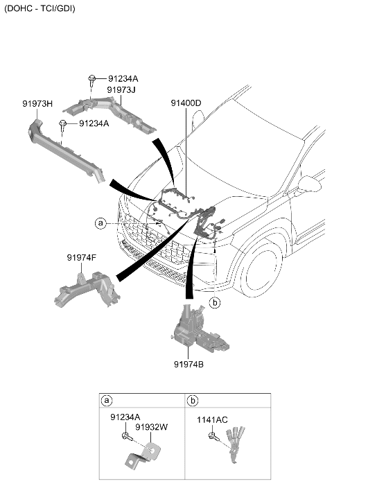 Hyundai 91410-S2511 Control Wiring Assembly 91410-S2511 Hyundai Control Wiring Assembly
