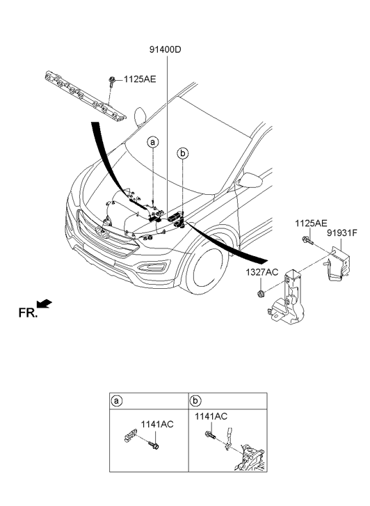 Hyundai 91410-4Z020 Wiring Assembly Control 91410-4Z020 Hyundai Wiring Assembly Control