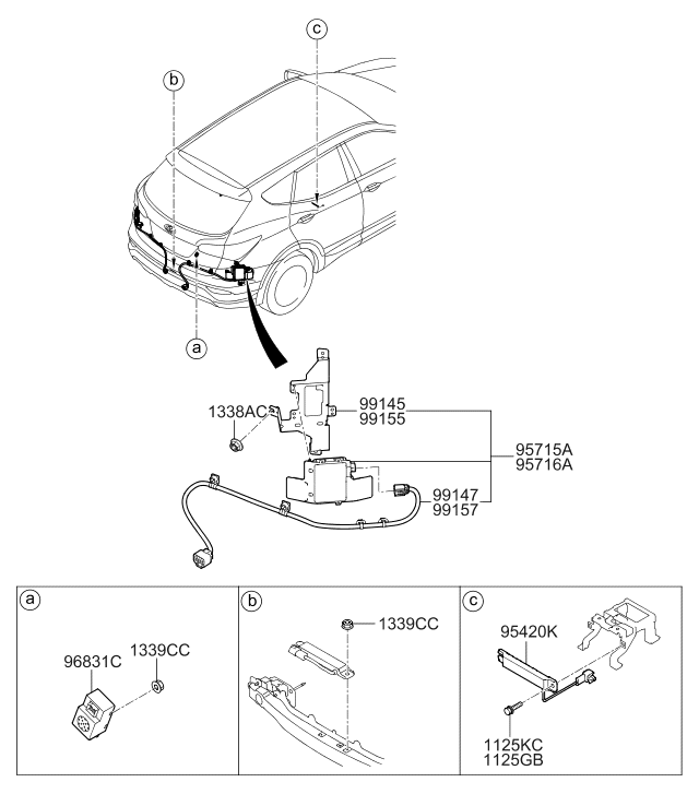 Hyundai 95812-4Z0AS Bracket Left Hand 95812-4Z0AS Hyundai Bracket Left Hand
