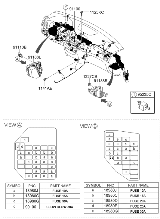 91141-3M290 Hyundai Wiring Assembly Main