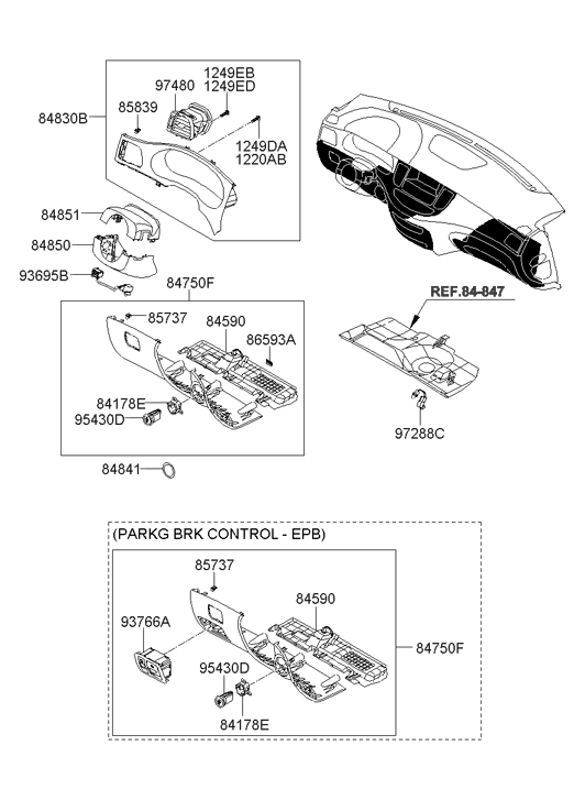 84845-3M210 Hyundai Plate-Mounting