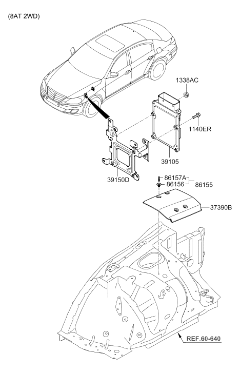 39150-3CAA0 Hyundai Bracket-IDB